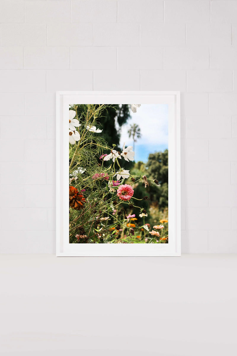 Wildflower Portrait <br> Extra Large 120 x 160cm <br> White Smooth Frame