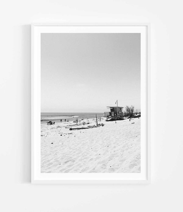 Too Hot For Waves <br>Medium 101 x 76cm <br> White Smooth Frame