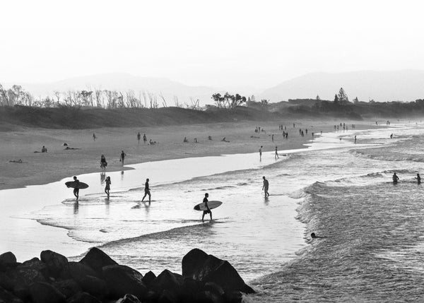 Byron Bay in black and white