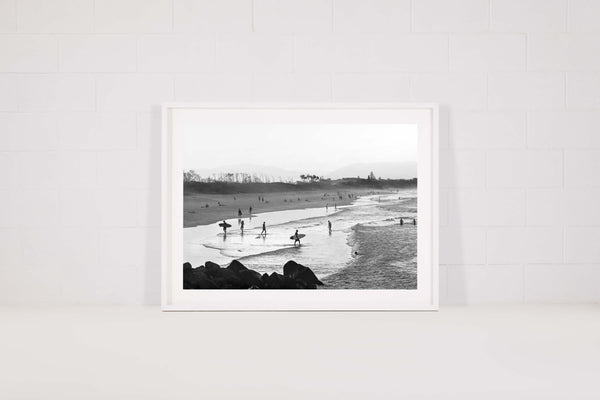 Byron Bay in black and white