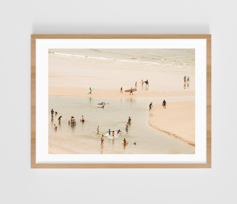 Families of the Coast <br> 760x1010mm <br> Natural Grain Frame
